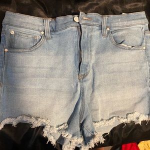 Light denim cut offs- High waist
